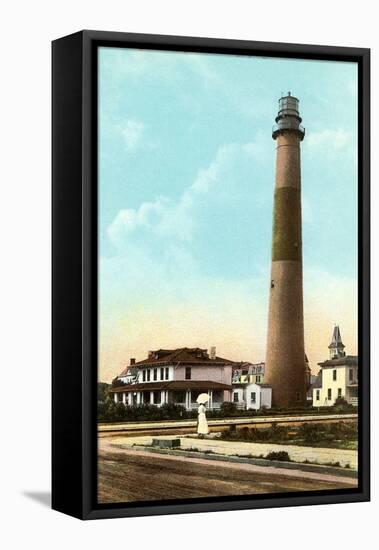 Lighthouse, Atlantic City, New Jersey-null-Framed Stretched Canvas