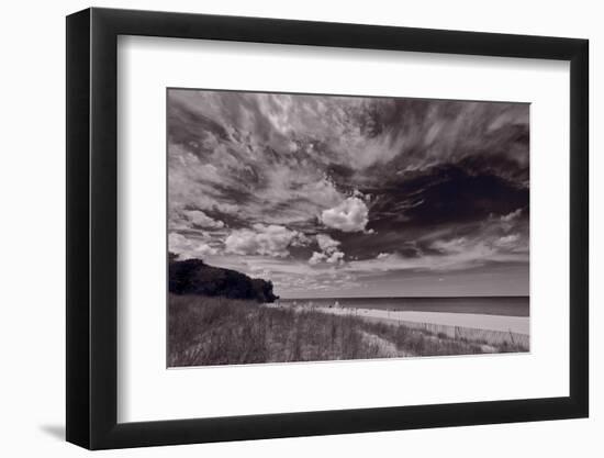 Lighthouse Beach Evanston IL BW-Steve Gadomski-Framed Photographic Print