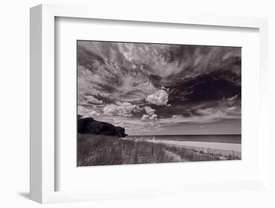 Lighthouse Beach Evanston IL BW-Steve Gadomski-Framed Photographic Print