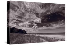 Lighthouse Beach Evanston IL BW-Steve Gadomski-Stretched Canvas