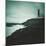 Lighthouse Beacon during a Storm-null-Mounted Photographic Print