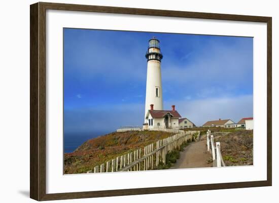 Lighthouse, Big Sur Coast, California-robert cicchetti-Framed Photographic Print