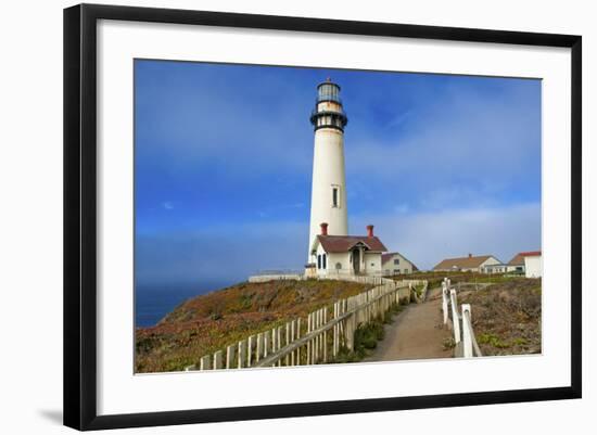 Lighthouse, Big Sur Coast, California-robert cicchetti-Framed Photographic Print