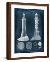 Lighthouse Blueprint-Vision Studio-Framed Art Print