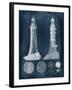 Lighthouse Blueprint-Vision Studio-Framed Art Print