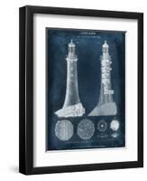 Lighthouse Blueprint-Vision Studio-Framed Art Print