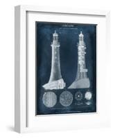 Lighthouse Blueprint-Vision Studio-Framed Art Print