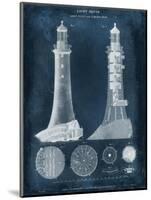 Lighthouse Blueprint-Vision Studio-Mounted Art Print