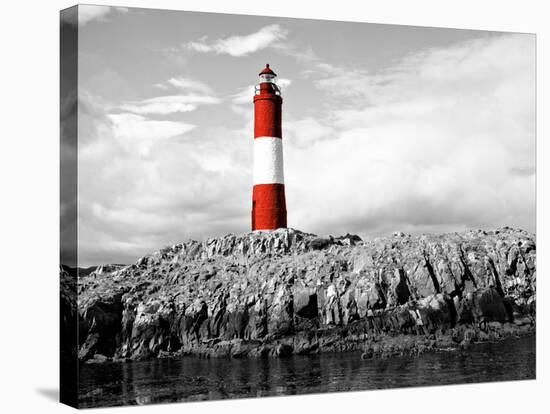 Lighthouse Border-Anna Coppel-Stretched Canvas