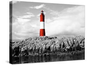 Lighthouse Border-Anna Coppel-Stretched Canvas