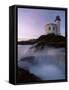 Lighthouse, Brandon, Oregon, United States of America, North America-Colin Brynn-Framed Stretched Canvas