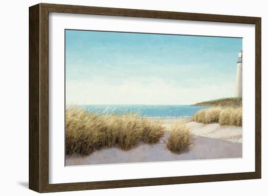 Lighthouse by the Sea-James Wiens-Framed Art Print