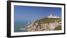 Lighthouse, Cabo da Roca, the westernmost point of Europe, Atlantic Ocean, Estremadura, Portugal, E-Markus Lange-Framed Photographic Print