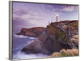 Lighthouse Cabo Mayor Near Santander, Kantabrien, Spain-Rainer Mirau-Framed Photographic Print