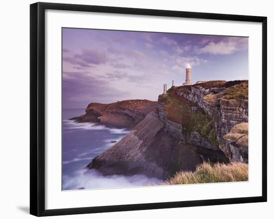 Lighthouse Cabo Mayor Near Santander, Kantabrien, Spain-Rainer Mirau-Framed Photographic Print