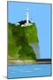 Lighthouse, car and fishing-Hiroyuki Izutsu-Mounted Giclee Print