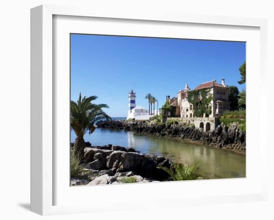 Lighthouse, Cascais, Portugal, Europe-Jeremy Lightfoot-Framed Photographic Print