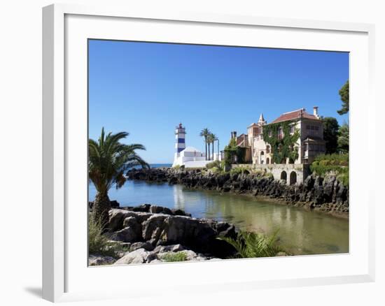 Lighthouse, Cascais, Portugal, Europe-Jeremy Lightfoot-Framed Photographic Print