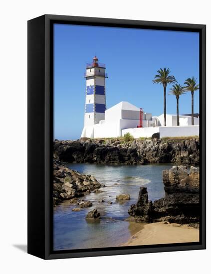 Lighthouse, Cascais, Portugal, Europe-Jeremy Lightfoot-Framed Stretched Canvas