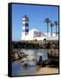 Lighthouse, Cascais, Portugal, Europe-Jeremy Lightfoot-Framed Stretched Canvas