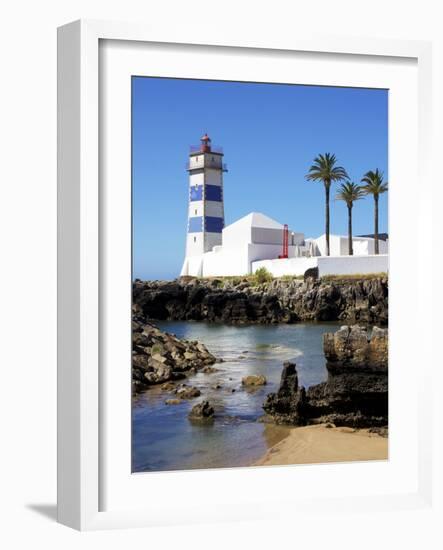 Lighthouse, Cascais, Portugal, Europe-Jeremy Lightfoot-Framed Photographic Print