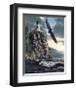 Lighthouse Cliff-Kevin Daniel-Framed Giclee Print