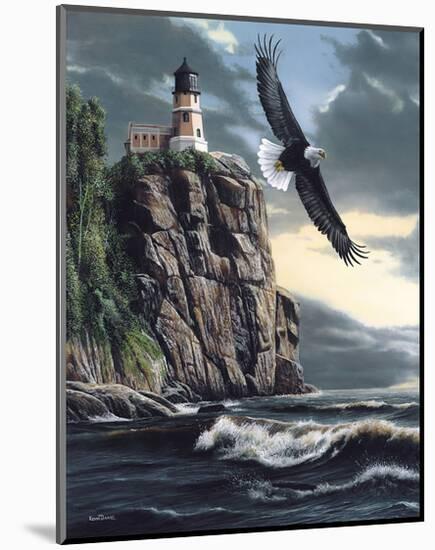 Lighthouse Cliff-Kevin Daniel-Mounted Giclee Print