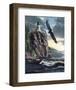 Lighthouse Cliff-Kevin Daniel-Framed Art Print