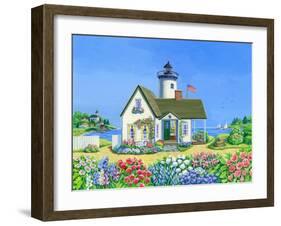 Lighthouse Cottage-Geraldine Aikman-Framed Giclee Print