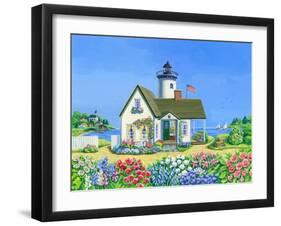 Lighthouse Cottage-Geraldine Aikman-Framed Giclee Print