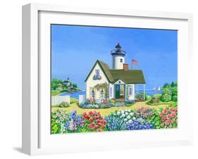 Lighthouse Cottage-Geraldine Aikman-Framed Giclee Print