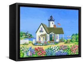 Lighthouse Cottage-Geraldine Aikman-Framed Stretched Canvas