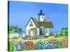 Lighthouse Cottage-Geraldine Aikman-Stretched Canvas