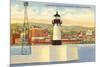 Lighthouse, Duluth Harbor, Minnesota-null-Mounted Premium Giclee Print