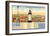 Lighthouse, Duluth Harbor, Minnesota-null-Framed Art Print