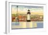 Lighthouse, Duluth Harbor, Minnesota-null-Framed Art Print