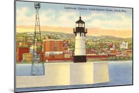 Lighthouse, Duluth Harbor, Minnesota-null-Mounted Art Print