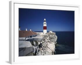 Lighthouse, Europa Point, Gibraltar, Spain-Walter Bibikow-Framed Photographic Print