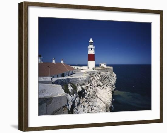 Lighthouse, Europa Point, Gibraltar, Spain-Walter Bibikow-Framed Photographic Print