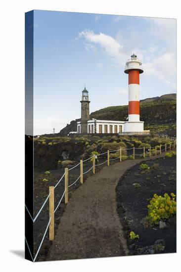 Lighthouse Faro De Fuencaliente, Island La Palma, Canary Islands, Spain-Rainer Mirau-Stretched Canvas