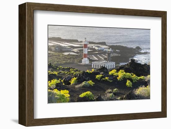 Lighthouse Faro De Fuencaliente, Salinas De Fuencaliente, Island La Palma, Canary Islands, Spain-Rainer Mirau-Framed Photographic Print