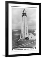 Lighthouse, Father Point, Quebec, Canada, C1920S-null-Framed Giclee Print
