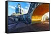 Lighthouse, Fort El Morro,San Juan, Puerto-George Oze-Framed Stretched Canvas