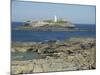 Lighthouse, Godrevy Point, Cornwall, England, United Kingdom, Europe-Hunter David-Mounted Photographic Print