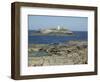 Lighthouse, Godrevy Point, Cornwall, England, United Kingdom, Europe-Hunter David-Framed Photographic Print