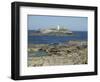 Lighthouse, Godrevy Point, Cornwall, England, United Kingdom, Europe-Hunter David-Framed Photographic Print