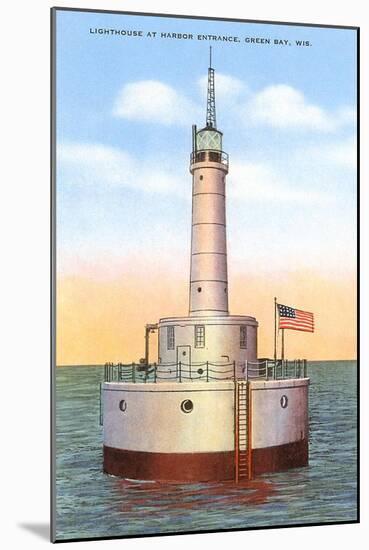 Lighthouse, Green Bay, Wisconsin-null-Mounted Art Print