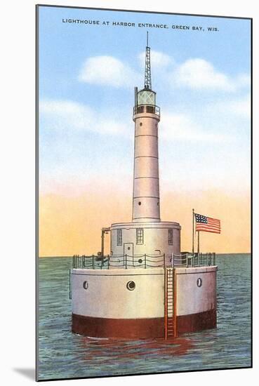 Lighthouse, Green Bay, Wisconsin-null-Mounted Art Print