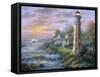 Lighthouse Haven 2-Nicky Boehme-Framed Stretched Canvas