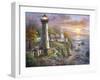 Lighthouse Haven-Nicky Boehme-Framed Giclee Print